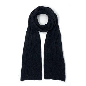 John Varvatos Collection Men's Cashmere Whip Stitch Fashion Solid Scarf Concrete